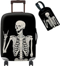 Luggage Cover Suitcase Protector Plus 1 Luggage Tag, Rock Skull Travel Suitcase by BWEGRHE