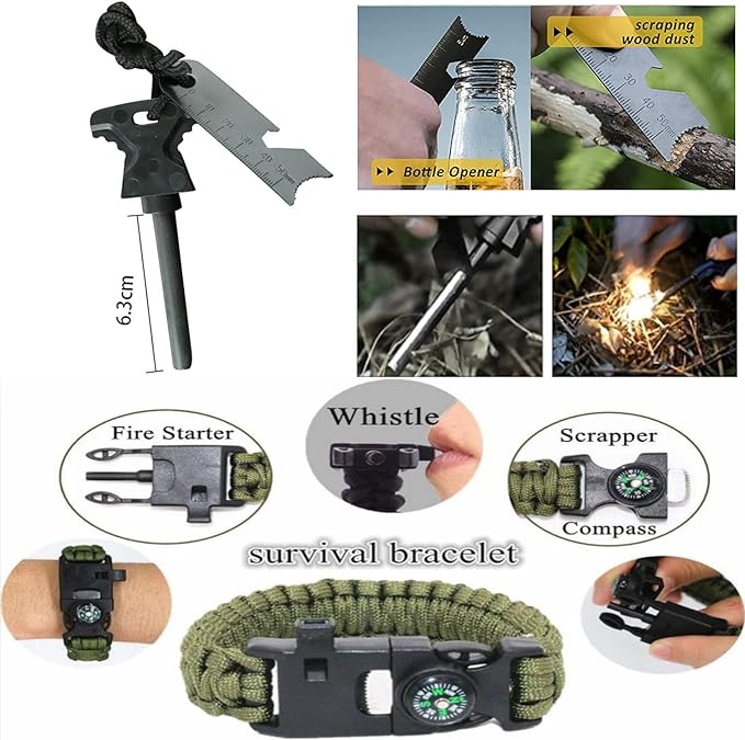 Outdoor Camping Survival Gear and Equipment, Survival Kits Fishing Hunting - Image 4