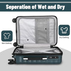 Lightweight Luggage with Spinner Wheels & YKK Zipper, 3-Piece Suitcase ABS+PC - Image 5