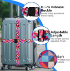 2 Pack Luggage Straps for Suitcases, Adjustable Travel Belt - Image 4