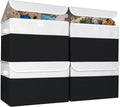 Large 22 Quart Linen Fabric Foldable Storage Bin Cube Organizer Basket by Bagnizer