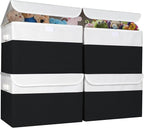 Large 22 Quart Linen Fabric Foldable Storage Bin Cube Organizer Basket by Bagnizer