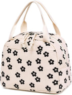 Bluboon Lunch Bag for Women Men Cute Corduroy Lunch Tote Bags Reusable by BLUBOON