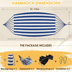 ANYOO Cotton Hammock Portable Camping Hammocks - Image 3
