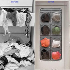 Dual-Sided Hanging Closet Organizer - Image 4