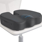 TushGuard Seat Cushion for Office Chair Memory Foam Non-Slip Cushion Back by TushGuard