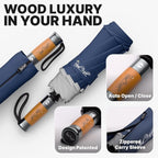 Royal Walk Windproof Folding Travel Umbrella Compact and Strong Luxurious Real - Image 3