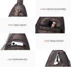 Sling Bag for Women Crossbody Fanny Pack Sling Purse Backpack Vegan Leather - Image 6