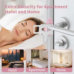 Portable Door Lock & Door Stop Alarm Set, Dual Protection Home Security Door Kit - Image 7