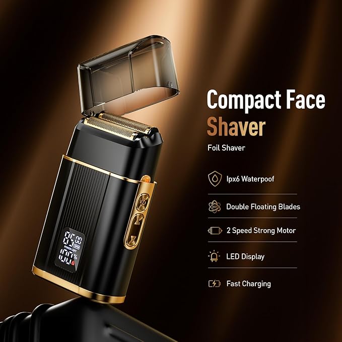 Professional Foil Shaver for Men: Cordless Electric Razor - Image 2