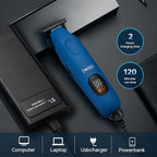 Professional Beard Trimmer for Men - Electric Hair Clippers, Zero Gapped T-Blade Edgers, Cordless Rechargeable Mustache Trimmer Grooming Kit for Body