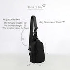 ODODOS Daily Sling Bag with Adjustable Straps Crossbody Chest Bag Lightweight - Image 6