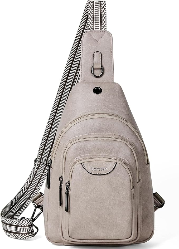 Crossbody Sling Bag for Women Men Anti Theft Cross Body Fanny Pack Belt Bag by Leresas