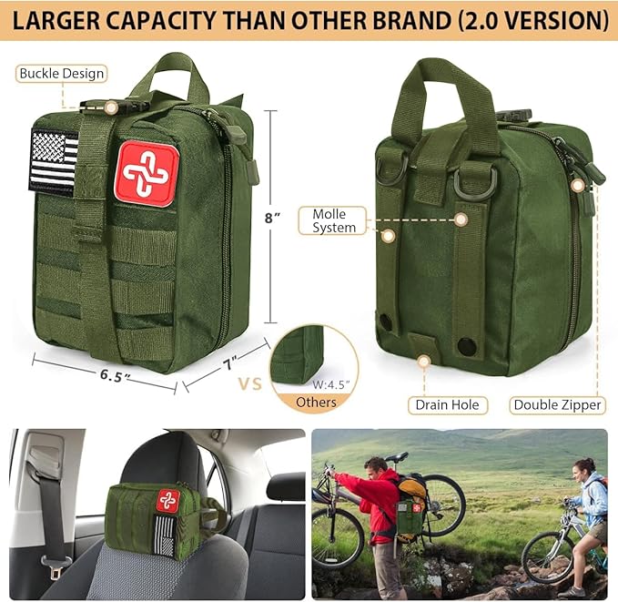 Survival Kit, Emergency Kit for Earthquake, Outdoor Adventure, Gifts for Men - Image 2