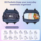 RUVALINO Diaper Bag Backpack, Large Capacity, Waterproof - Image 4