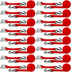 16 Pcs Cambuckle Tie Down Straps 1763lbs Break Strength Securing Straps 1'' x by Riakrum