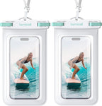 Lamicall 2 Pack Green White Cell Phone Bag, by Lamicall