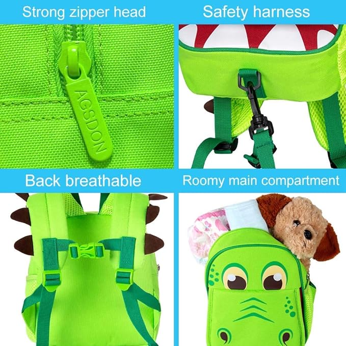 gxtvo Toddler Backpack Leash, 9.5" Kids Safety Leashes Bookbag - Image 6