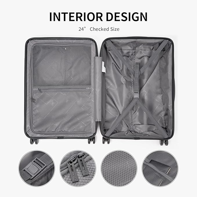 LEVEL8 Grace Luggage Sets Hardshell Suitcase - Image 5