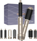 6 in ONE Blow Dryer Brush,Air Curling Iron