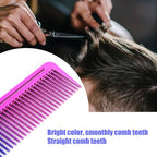 Hair Styling Comb, 2-in-1 Cutting Styling Comb Carbon Teeth Hairdressing Tool for Precision Cutting, Sectionin Detangling Black Salon Comb for Men, Women Kids Home Use