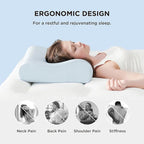 Bedsure Cervical Neck Pillow for Sleeping, Memory Foam - Image 3