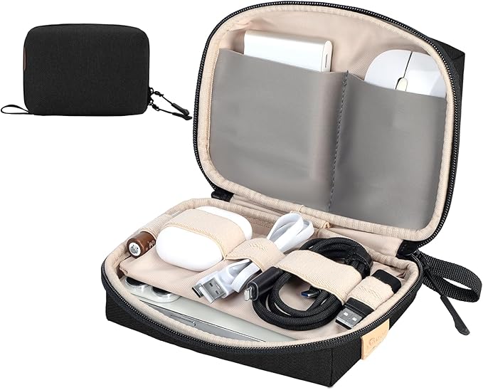 Electronics Organizer Cord Organizer Travel, Small Tech Bag by SIMTOP