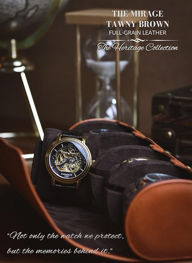 4 Watch Travel Case for Men – Leather Watch Roll Case Storage for Travel - Image 6