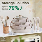 Chef Power Ceramic Nonstick Pots and Pans Set 19 Piece - Image 3