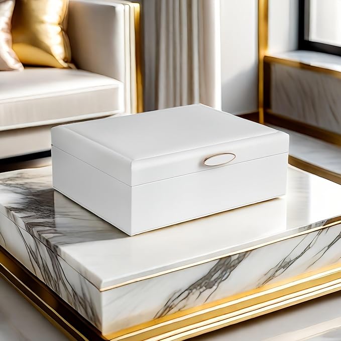 Small Jewelry Organizer for Women, 2-Layer Travel Jewelry Box - Image 7