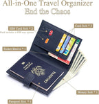 RFID Slim Leather Passport Holder - Image 2