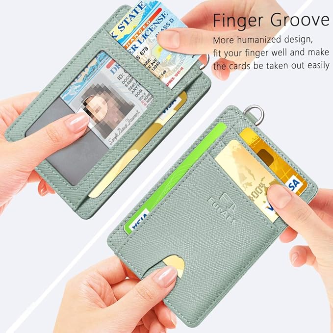 FurArt Slim Minimalist Wallet, Front Pocket Wallets, RFID Blocking, Credit Card - Image 3