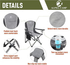 ALPHA CAMP Oversized Camping Folding Chair - Image 4