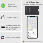 LBPRT Air-Tag Card Rechargeable Wallet Tracker Thin 1.6mm 2 Pack, Smart Locator - Image 2