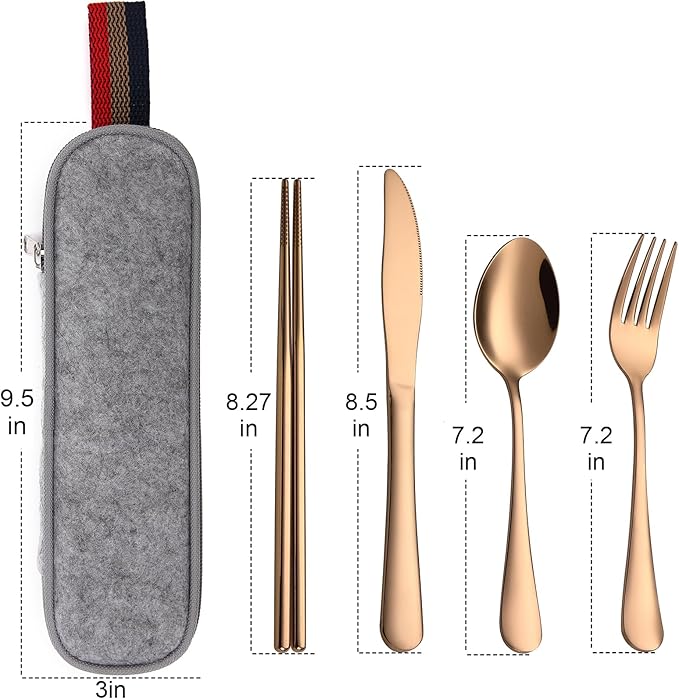 DEVICO Camping Utensils, Portable Travel Utensils - Image 7