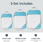 Compression Packing Cubes 3 Set, Compressible Space-Saving Packing Cubes - Image 3