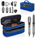 Hair Dryer Travel Carrying Case, Curling Iron Storage Bag, Slim Expandable Handheld Dual-Layer Travel Storage Bag for Dryer/Hair Tool Organizer/Style Organizer