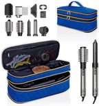 Hair Dryer Travel Carrying Case, Curling Iron Storage Bag, Slim Expandable Handheld Dual-Layer Travel Storage Bag for Dryer/Hair Tool Organizer/Style Organizer
