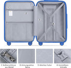 24 Inch Luggage with Spinner Wheels, Hard Shell Suitcase, Lightweight PP - Image 7