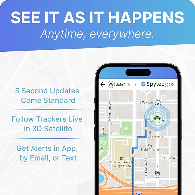 Spy Tec Atlas GPS Tracker for Vehicles & Kids | Up to 14-Day Battery Life | - Image 5