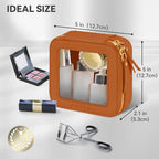 Prite Small Makeup Bag for Women Portable Clear Makeup Bag Cute Mini Waterproof - Image 3