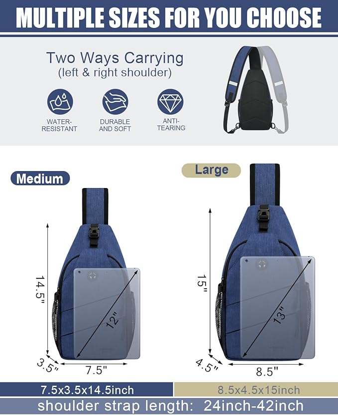 Crossbody Bags for Women Men Trendy Sling Bag Bakpack Casual Chest Bag - Image 2