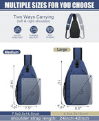 Crossbody Bags for Women Men Trendy Sling Bag Bakpack Casual Chest Bag - Image 2