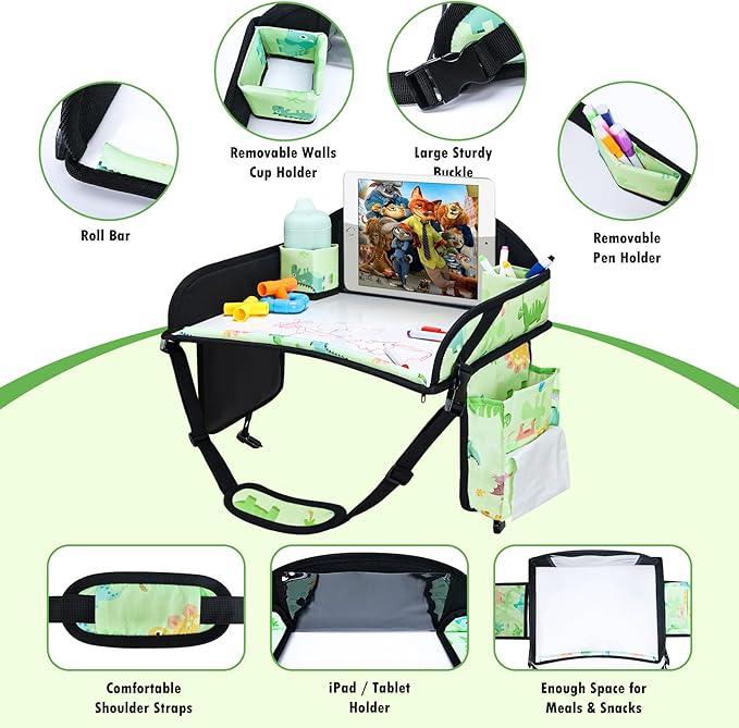2PCS Kids Travel Tray, Car Seat Tray - Image 4