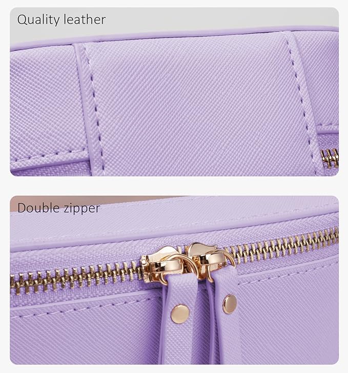 Clear Makeup Bag Small, TSA Approved Portable Toiletry Bag - Image 4