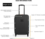 Sherpani Meridian, 22 Inch Carry On Luggage Airline Approved, Rolling Hardside - Image 3