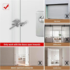 2 Pack 120dB Travel Door Stopper Alarm & Portable Door Lock, 3-Level - Image 6