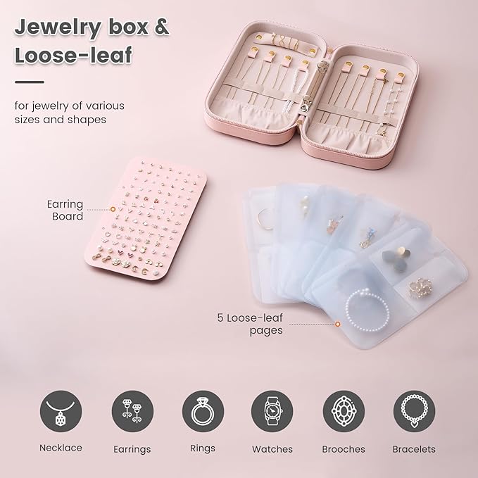 Lolalet Travel Jewelry Organizer, Jewelry Storage Case - Image 3