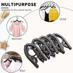 24 Pcs Black Travel Hangers Foldable - Image 9
