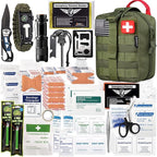 EVERLIT 250 Pieces Survival First Aid Kit IFAK EMT Molle Pouch Survival Kit by EVERLITSURVIVAL